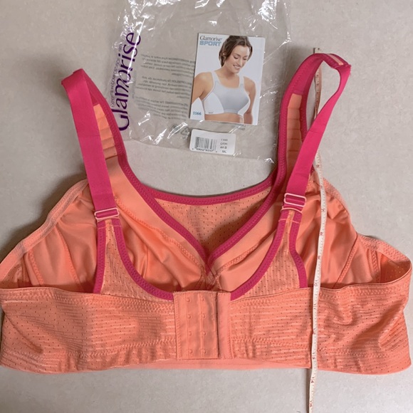 Glamorise 40-42 B SPORT Bra (CUSTOM-CONTROL) High-Impact MOISTURE WICKING NWT - Picture 10 of 12